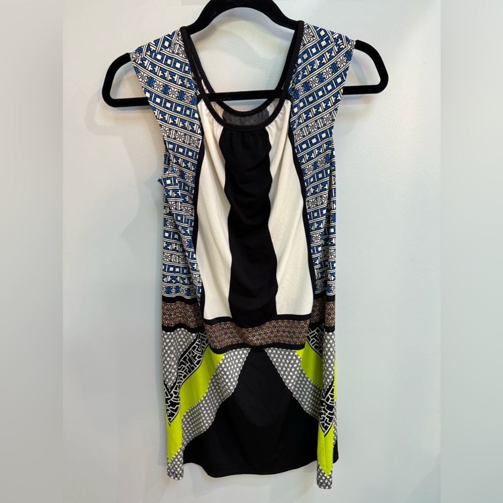 Maggy London color block printed mini dress